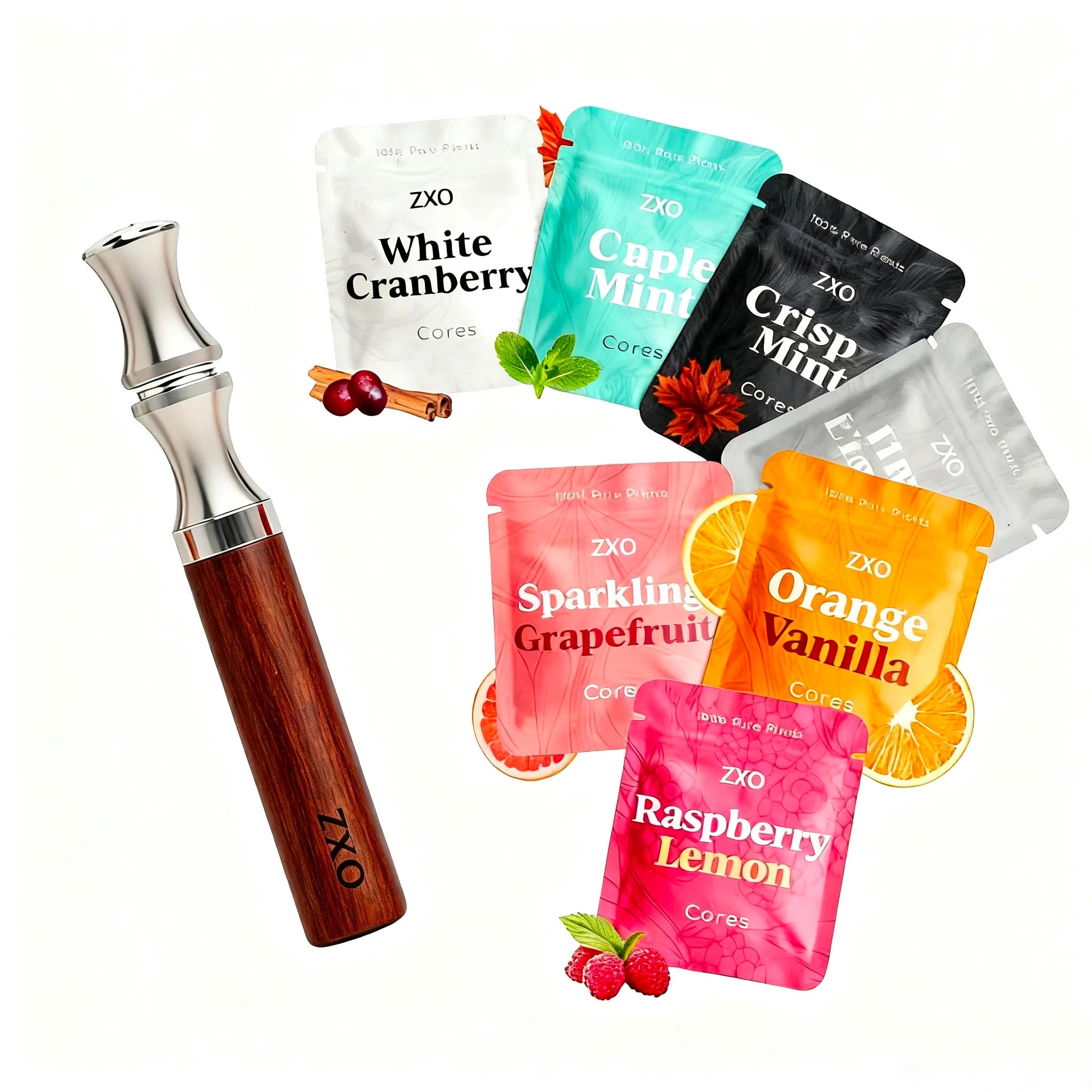 Natural fruit flavor inhaler Bundle -Walnut+8cores